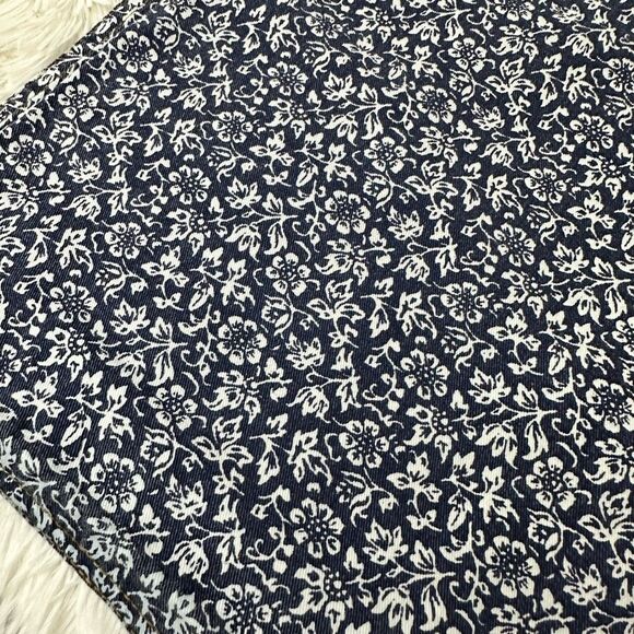 Laura Ashley Reversible Rectangular Placemat 3 Piece Solid Denim & Sweet Allysum - Picture 3 of 9